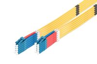 DIGITUS glasvezelkabel OS2 – 1 m – LC naar LC – 5 stuks – Duplex | 1/10 Gbit/s – SM singlemode glasvezel LAN-kabel – Vezeltype: 9/125 µ – Geel (Yellow)