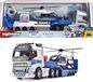 Majorette Volvo Truck + Airbus Police Helicopter