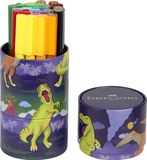 Faber-Castell Viltstiften Connector Dino - 20 stuks in draaiblik