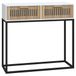 VidaXL Wandtafel 80x30x75 cm bewerkt hout en ijzer wit