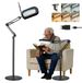 Loupe de lecture Loupe de lecture pour personnes âgées - Loupe sur pied avec lumière - Grossissement 10x - Cinq températures de couleur