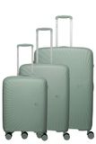 Travelite Tamaris x Travelite Voyaage 4 wielen Kofferset 3-delig met uitbreidingsplooi - Harde bagage - TSA slot - sage green