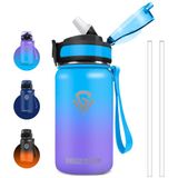 Grsta Thermosfles, 500 ml, roestvrij staal, met rietje, vacuüm geïsoleerd, BPA-vrij