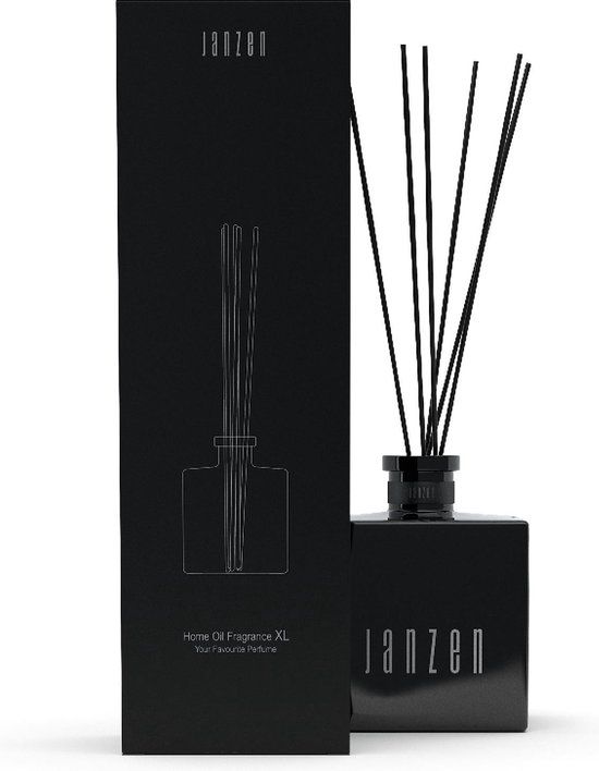 JANZEN Home Fragrance Sticks XL zwart - 400 ml - Exclusief Parfum