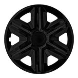 4× NRM Action wieldoppen, zwart, 14 inch, set van 4