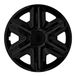 4× NRM Action wieldoppen, zwart, 14 inch, set van 4