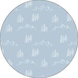 Bonateks Ronde digitaal bedrukte muismat, antislip onderkant, voor kantoor en thuis, diameter: 22 cm