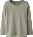 NAME IT - NMMVOBBO LS NREG TOP NOOS - Jongens - Lange mouwen shirts - Maat 104 - Katoen - Shadow