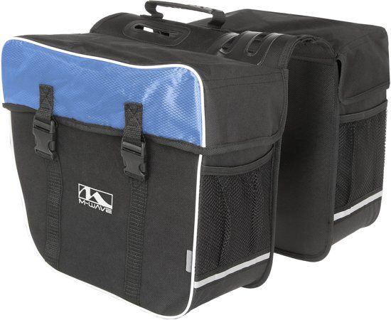 M-Wave Dubbele Fietstas Amsterdam 30l Blauw