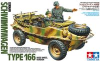 Tamiya Modelbouwpakket Auto - 35393 Volkswagen Schwimmwagen Type 166 Wide Wheel Version WWII - 2 Figuren - Duits Amfibievoertuig Plastic - 1:35 - Modelbouw