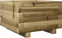 vidaXL Plantenbak - 40x40x26,5 cm - Geïmpregneerd Grenenhout