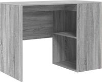 vidaXL Bureau Grijs Sonoma Bewerkt Hout 102 x 50 x 75 cm