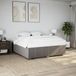 Maison Exclusive - Cadre de lit sans matelas, couleur taupe, 200x200 cm, rembourré