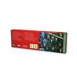 Konstsmide One String LED Fairy Lights met 16 fonkelende amberkleurige diodes 4,5 V en groene kabel 1129-020
