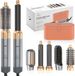 VENEUX® Brosse soufflante - Airstyler - Brosse frisée - Brosse chauffante - Multistyler 5 en 1 - Gris avec doré