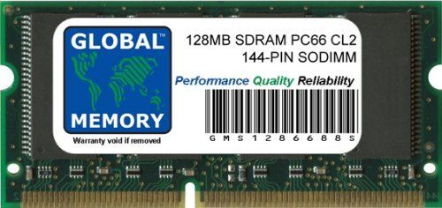 GLOBAL MEMORY 128MB PC66 66MHz 144-PIN SDRAM SODIMM Memory Ram voor Ibook G3