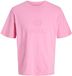 Jack & Jones T-shirt JORFREDERIKSBERG Prism Pink Katoen Ronde hals Korte mouw S