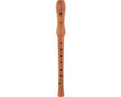 Hohner B9560 Musica Sopran Blockfluit Barock, dubbel, Birnbaum natur - Sopraan blokfluit (Barok)