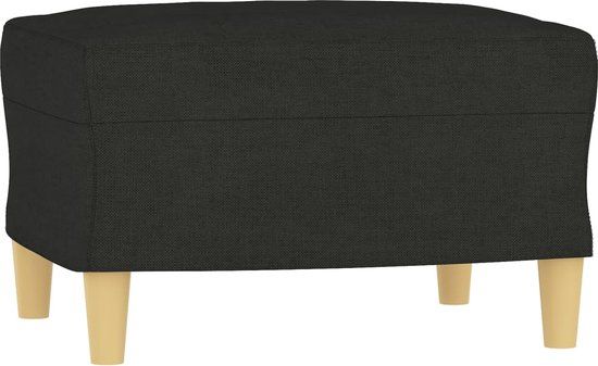 vidaXL Voetenbank 60x50x41 cm stof zwart
