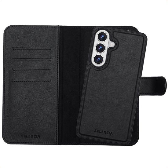 Selencia Olyn Uitneembare Bookcase met MagSafe voor de Samsung Galaxy S26 Plus - Zwart