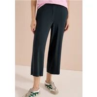 Cecil 3/4 High Waist broek met wijde pijpen in Loose Fit