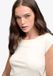 Superdry Athletic Essentials Off Shoulder Top Coupe ajustée Femme T-shirts Blanc cassé Coton/Polyester Taille 10