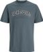 JACK&JONES JJECALEB VARSITY TEE SS O-NECK NOOS JNR Garçons T-shirts Stormy Weather Coton 128