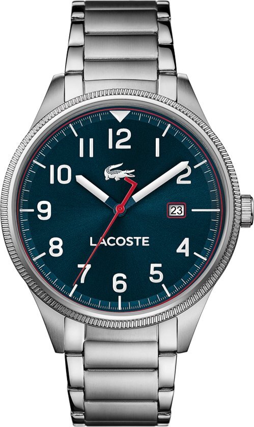 Lacoste LC2011022 CONTINENTAL - Polshorloge - Staal - Zilverkleurig - Ã˜ 43mm