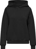 ONLY - ONLSCARLETT L/S HOOD UB SWT - Meisjes - Zwarte Sweater met Capuchon - Maat S
