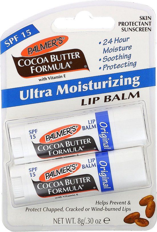 Palmer's Ultra Moisturizing Lip Balm SPF 15 - Original - 2 Pack - 8g