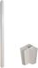 Vente-unique Hoekpaal voor werkplaatsraam van gepoedercoat aluminium 130 cm wit - BAYVIEW