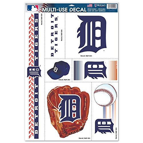 Wincraft Wincraft MLB Detroit Tigers Ultra Decal Sheet, 11"x17", Teamkleur