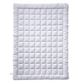 billerbeck Dekbed Jasmin Superlight, zomerdeken, 135 x 200 cm, katoenen deken, verkoelend dekbed, 90% viscose (bamboe), 10% polyester (airsoft), wit