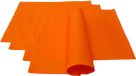 Lemos Home Placemat 4 stuks, katoen, oranje, 46 x 36 cm