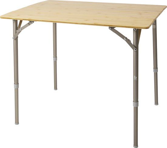 Bo-Camp Urban Outdoor Tafel Suffolk - 80x60 cm - Bamboe - Bruin
