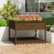Maison Exclusive - Jardinière avec espace de rangement, brun miel, 111,5 x 111,5 x 81 cm, en bois de pin
