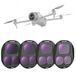 NEEWER ND Filterset compatibel met DJI Mavic 4 Pro (ND8/ND16/ND32/ND64), set van 4, meervoudig gecoat optisch glas, grijsfilter voor drone-cameralenzen met magnetische opbergdoos FL-C44