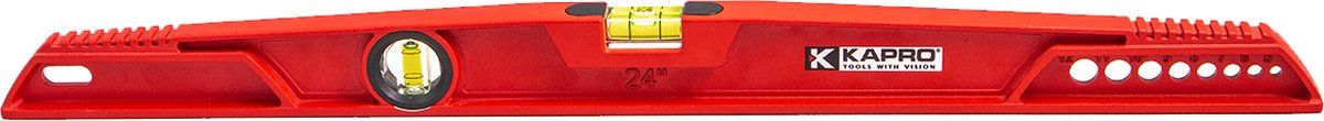 Kapro TOPCAST PRO ALUMINIUM Trapezium waterpas - 60 cm - rood
