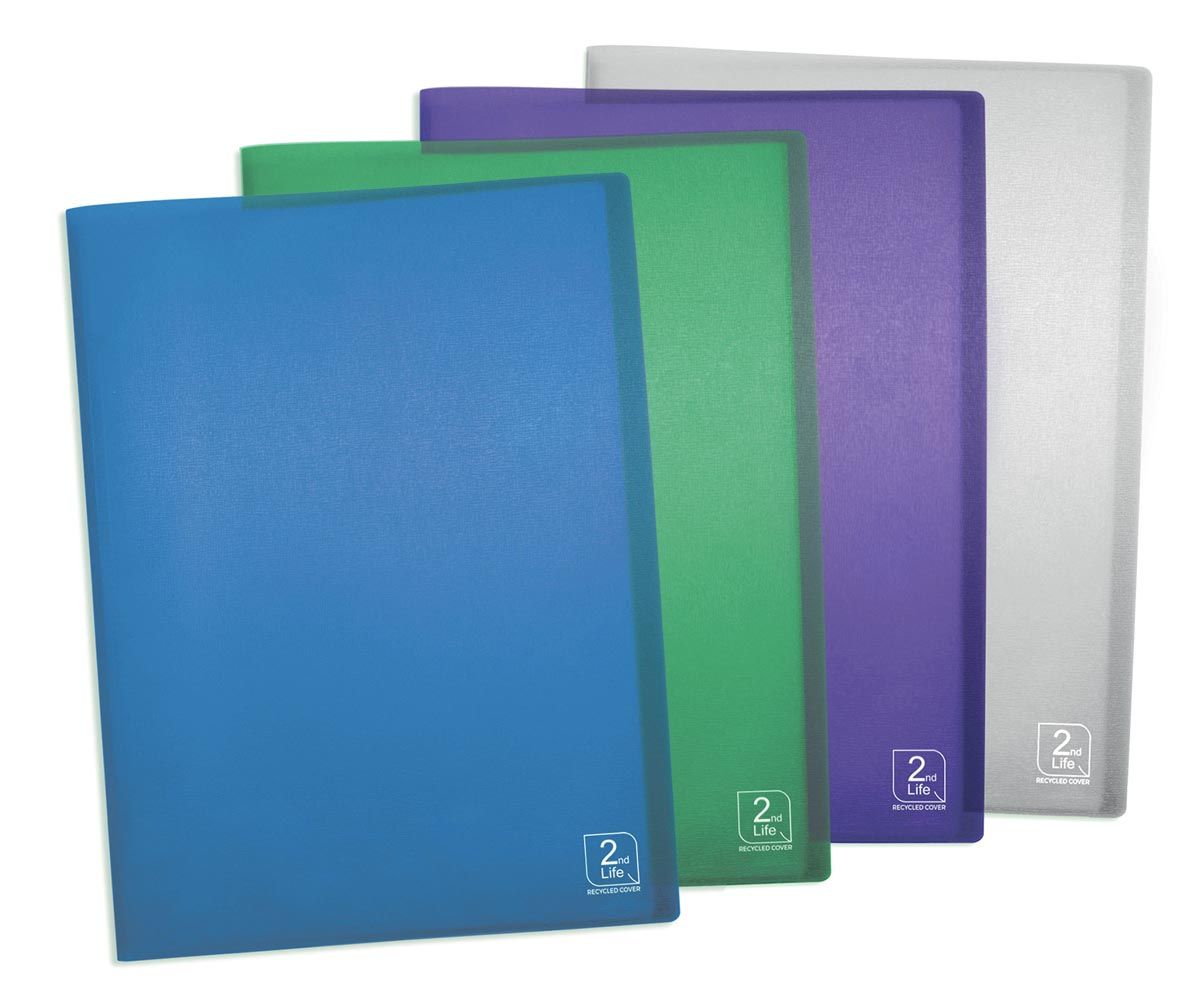 ELBA 2nd Life showalbum ft A4 met 40 tassen uit PP geassorteerde kleuren