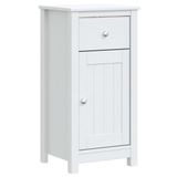 VidaXL Badkamerkast BERG 40x34x80 cm Massief Grenenhout Wit