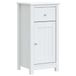 VidaXL Badkamerkast BERG 40x34x80 cm Massief Grenenhout Wit