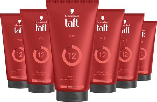 Schwarzkopf Taft V12 Power Gel - 6 x 150ml - Extreme Fixatie - Voordeelverpakking