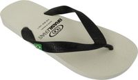 Brasileras Slippers Unisex- Zwart wit- 34/35
