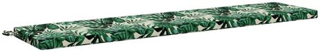 vidaXL - Coussin de banc - SOEST - 100% Polyester - Motif feuilles - 180 x 40 x 5 cm
