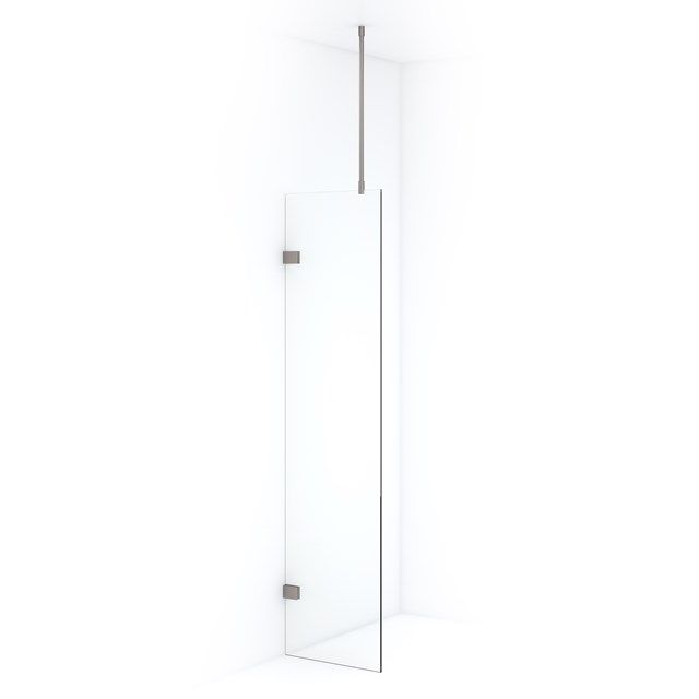 Maxaro Inloopdouche Diamond 50cm 8mm Helder Veiligheidsglas Geborsteld RVS