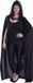 Bristol Novelty Unisex Velvet Hooded Cloak (Black)