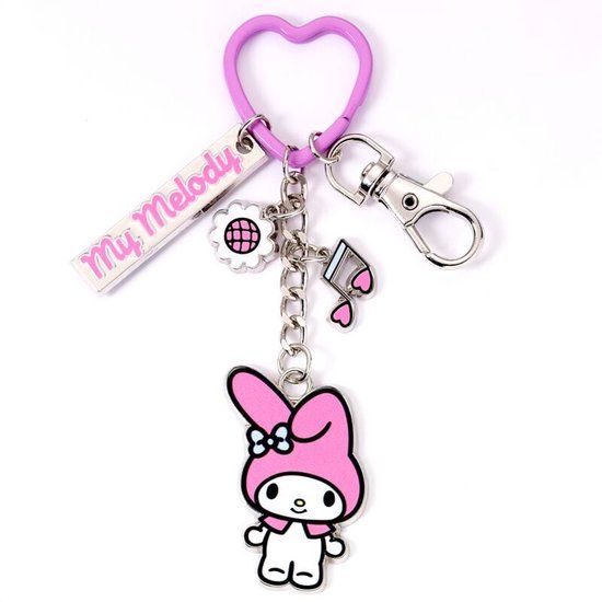 Hello Kitty The Carat Shop Hello Kitty My Melody Unisex Sleutelhanger - meerkleurig