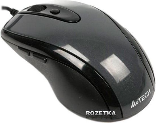 A4Tech N-708X - Zwarte optische muis - 1600 DPI - Rechtshandig