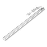 REV LED onderbouwlamp keuken - 90cm, 10W, 850lm, 3000K, aluminium, zilver | Onderbouwverlichting met sensor & dimbaar | voor kasten en vitrines