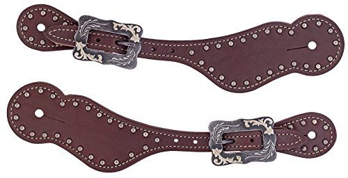 Weaver Leather Women's Oiled Harness Leather Spur Straps